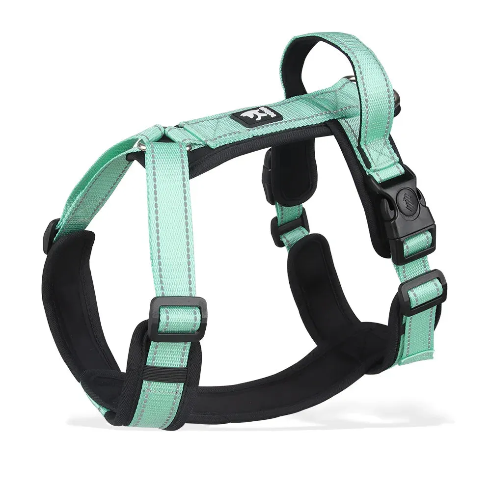 Adjustable Dog Harness with Quick Release and Reflective Design for All Dog Sizes