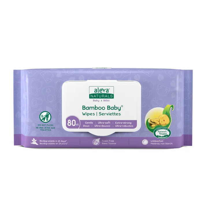 Aleva Naturals - Bamboo Baby Wipes 80ct