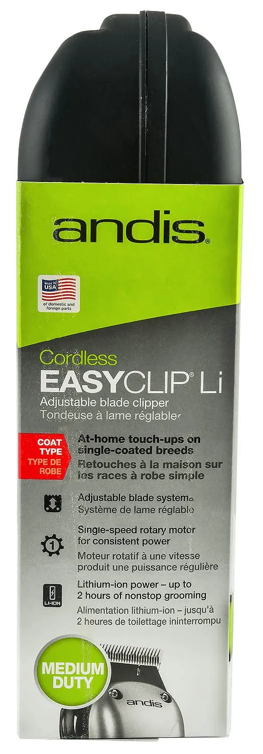 Andis EasyClip Li Cord/Cordless 11-piece Clipper Kit