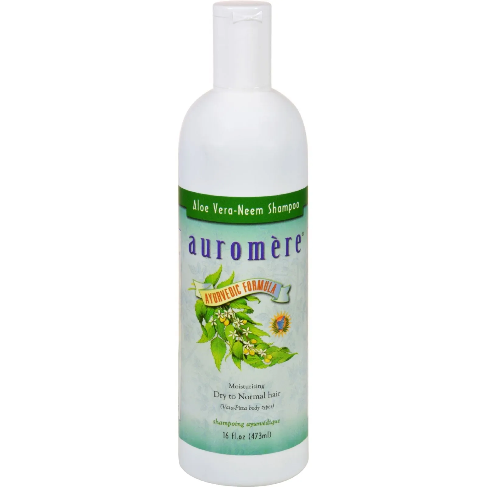 Auromere Ayurvedic Shampoo with Aloe Vera and Neem (16 Fl Oz)