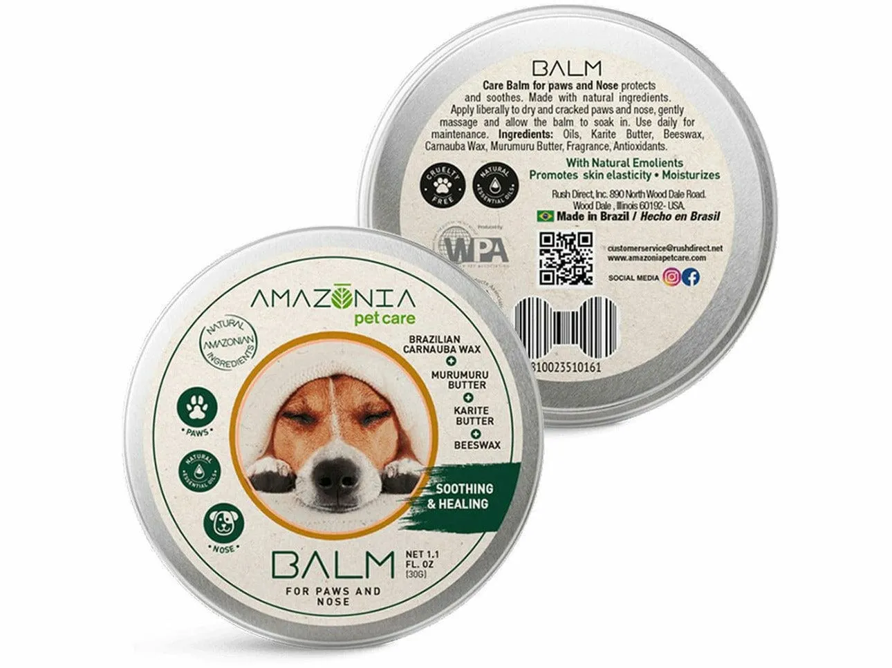 BALM FOR PAWS & NOSE AMAZÔNIA PET CARE 30g