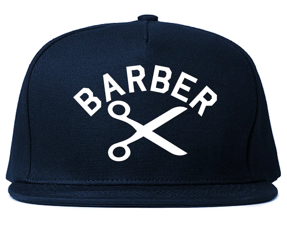 Barber Scissors Mens Snapback Hat