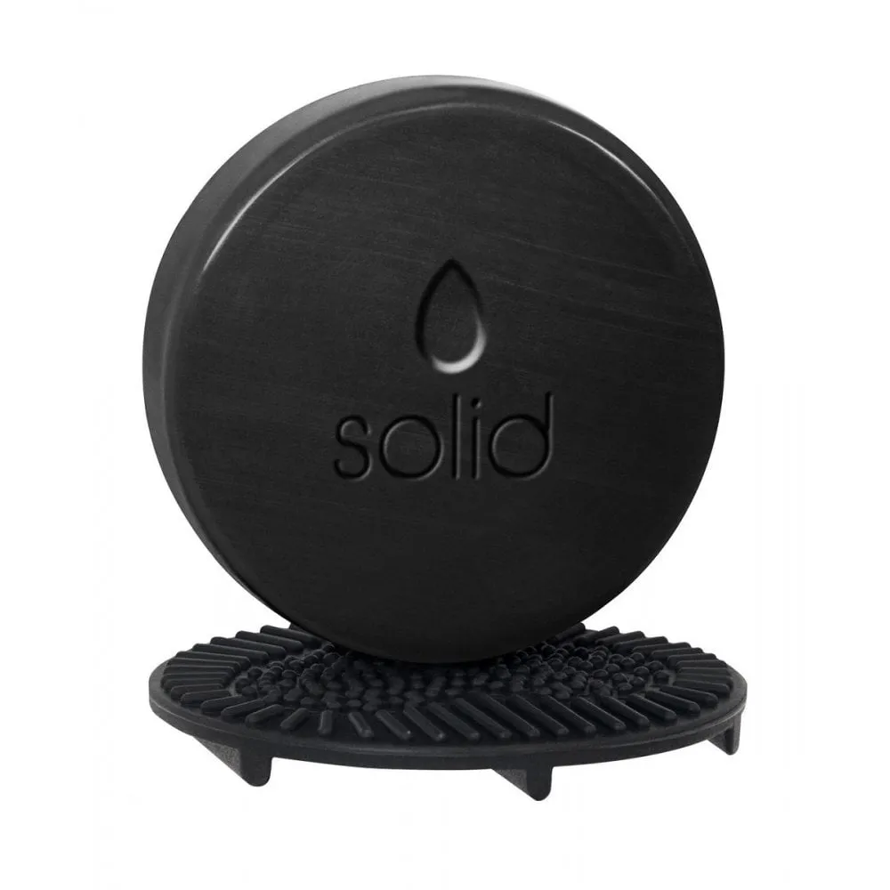 BLENDERCLEANSER SOLID CHARCOAL - WITH SILICONE SCRUB MAT