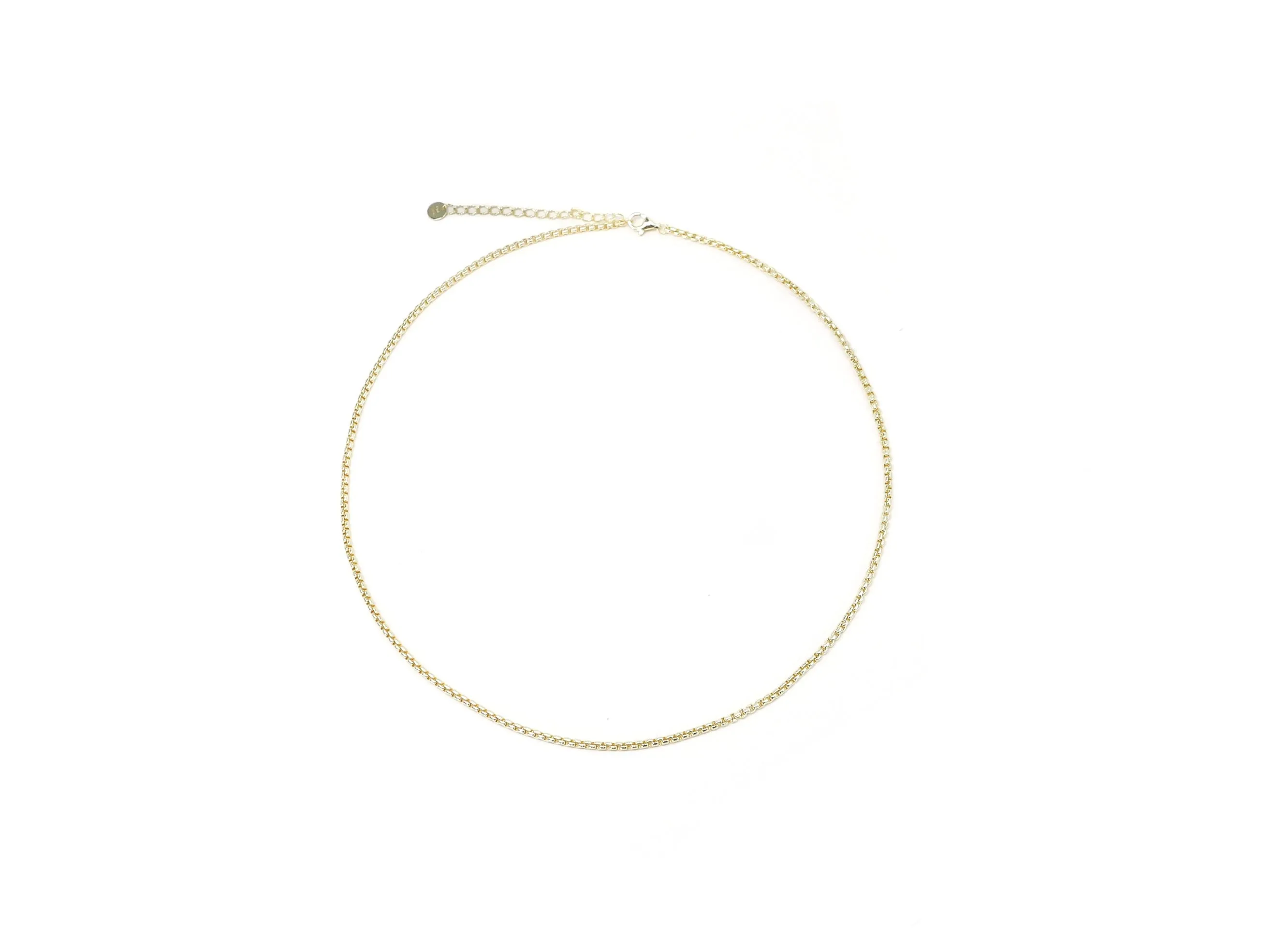 Box Chain Vermeil Necklace