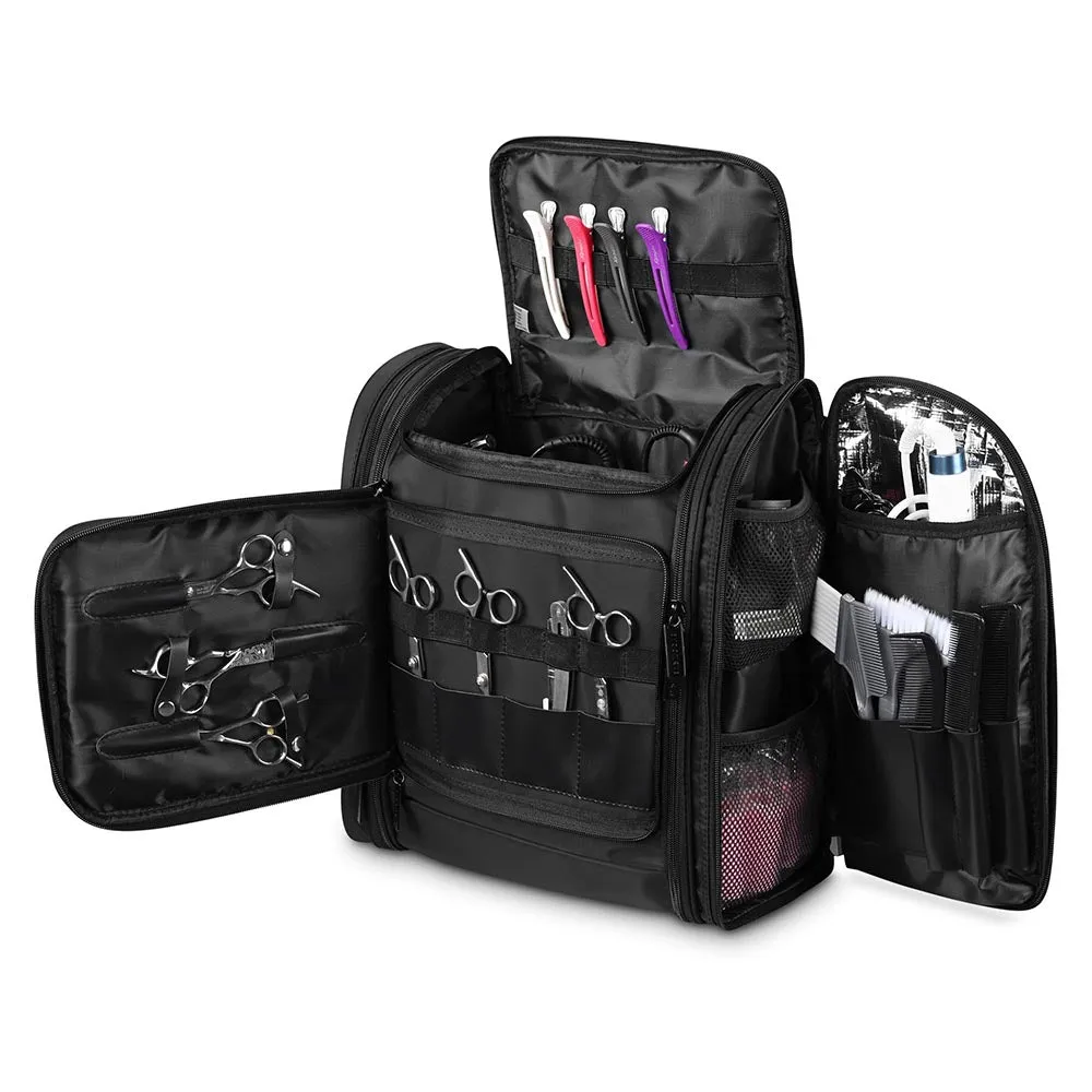 Byootique Black Barber Backpack for Clippers Cosmetic