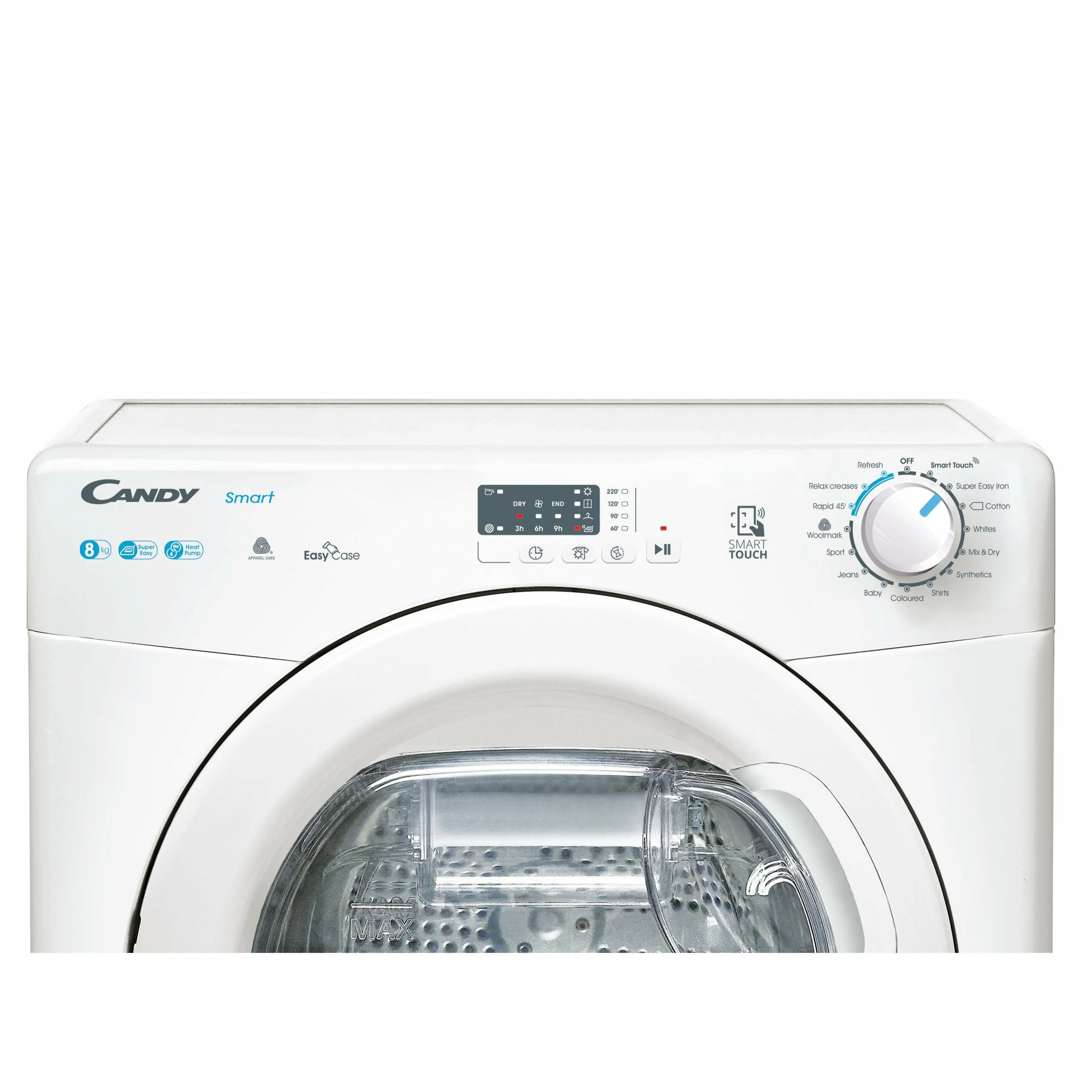 Candy Smart Pro 8KG Freestanding Heat Pump Tumble Dryer - White | CSE H8A2LE-80