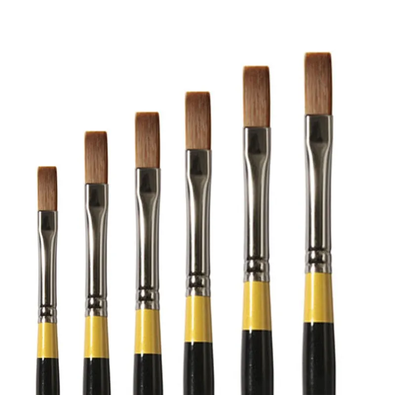 Daler-Rowney System3 - Long Handled Flat Brushes - SY44