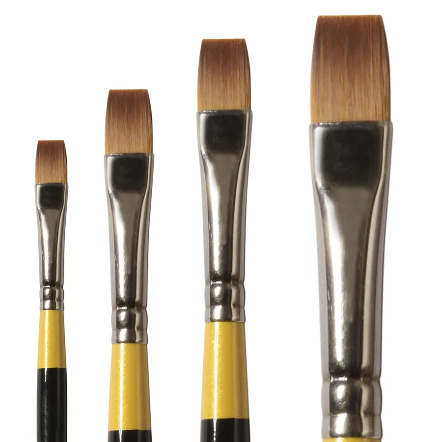 Daler-Rowney System3 - Short Handled Flat Brushes - SY55