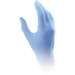 Disposable Nitrile Qualatrile™ Gloves - 5 mil Blue Powder-Free Textured 100/Box - BQF12-XL - Qualatrile™ By QRP