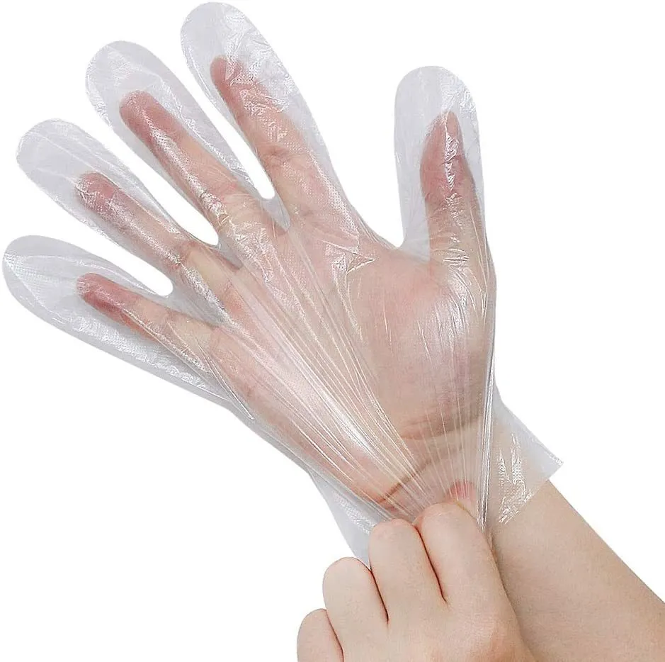 Disposable Poly Gloves Powder Free Multi-Purpose Polyethylene Gloves, 5,000 Gloves