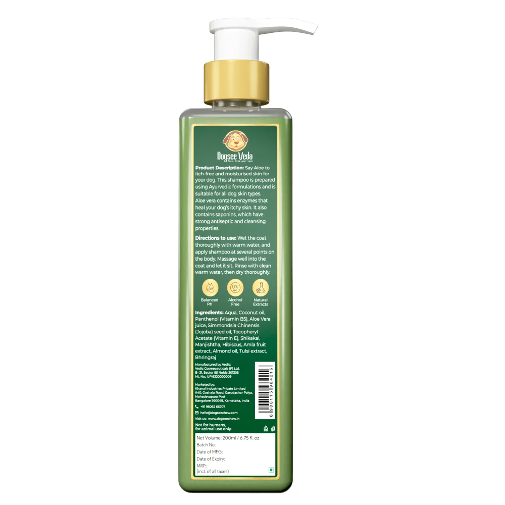 Dogsee Veda ITCH RELIEF Aloe Vera Shampoo for Dogs (200ml)