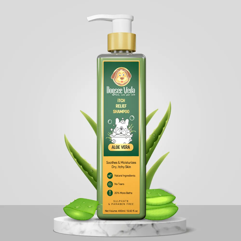 Dogsee Veda ITCH RELIEF Aloe Vera Shampoo for Dogs (200ml)