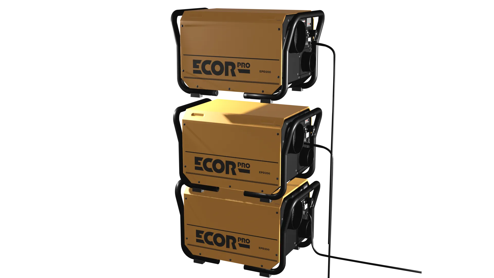 Ecor Pro EPD200 DryFan 200 Pint Desiccant Dehumidifier