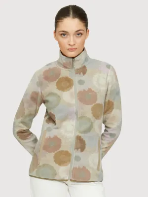 Given Printed Fleece Jacket Multicolor Women | Mazine