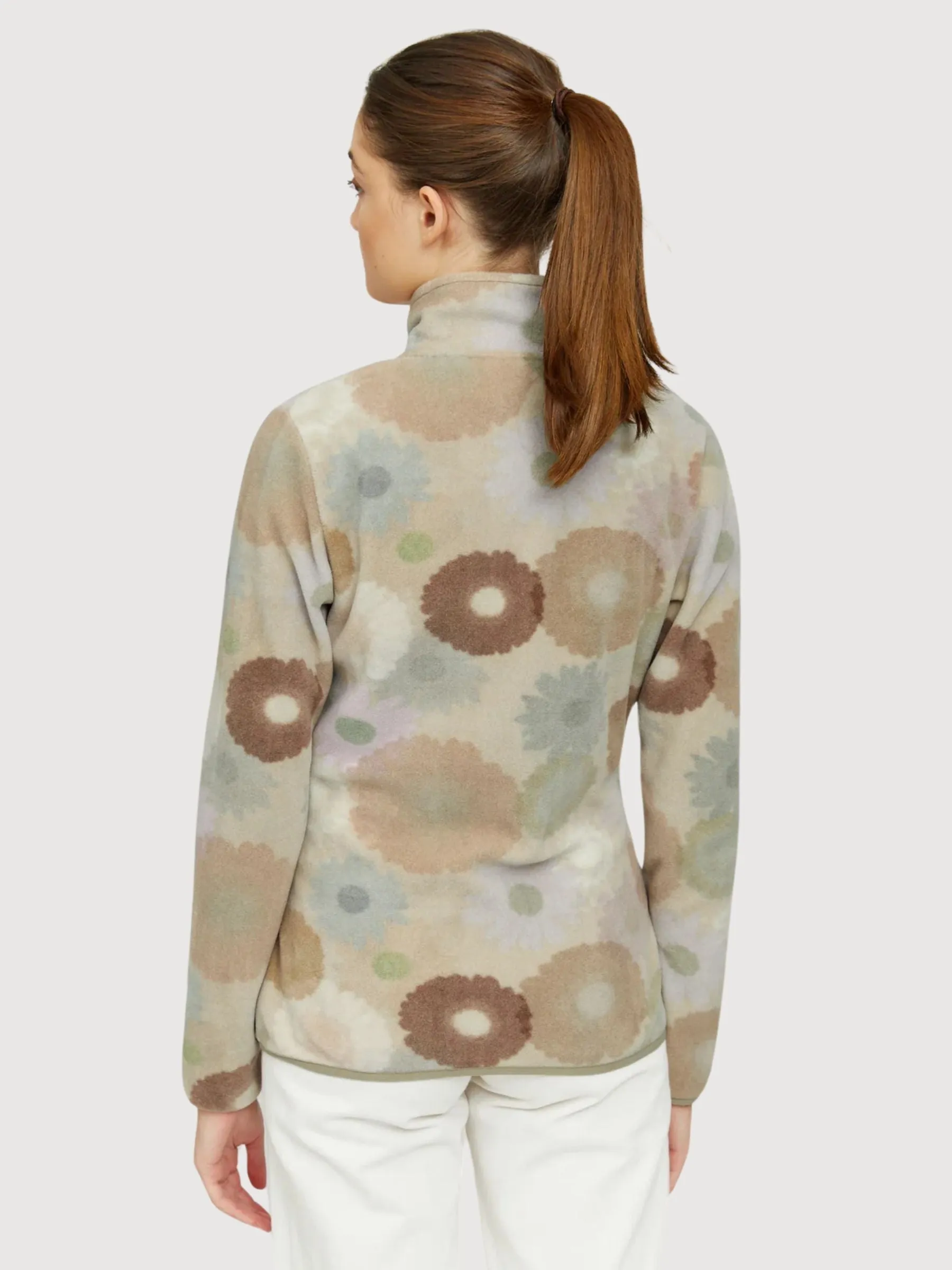 Given Printed Fleece Jacket Multicolor Women | Mazine