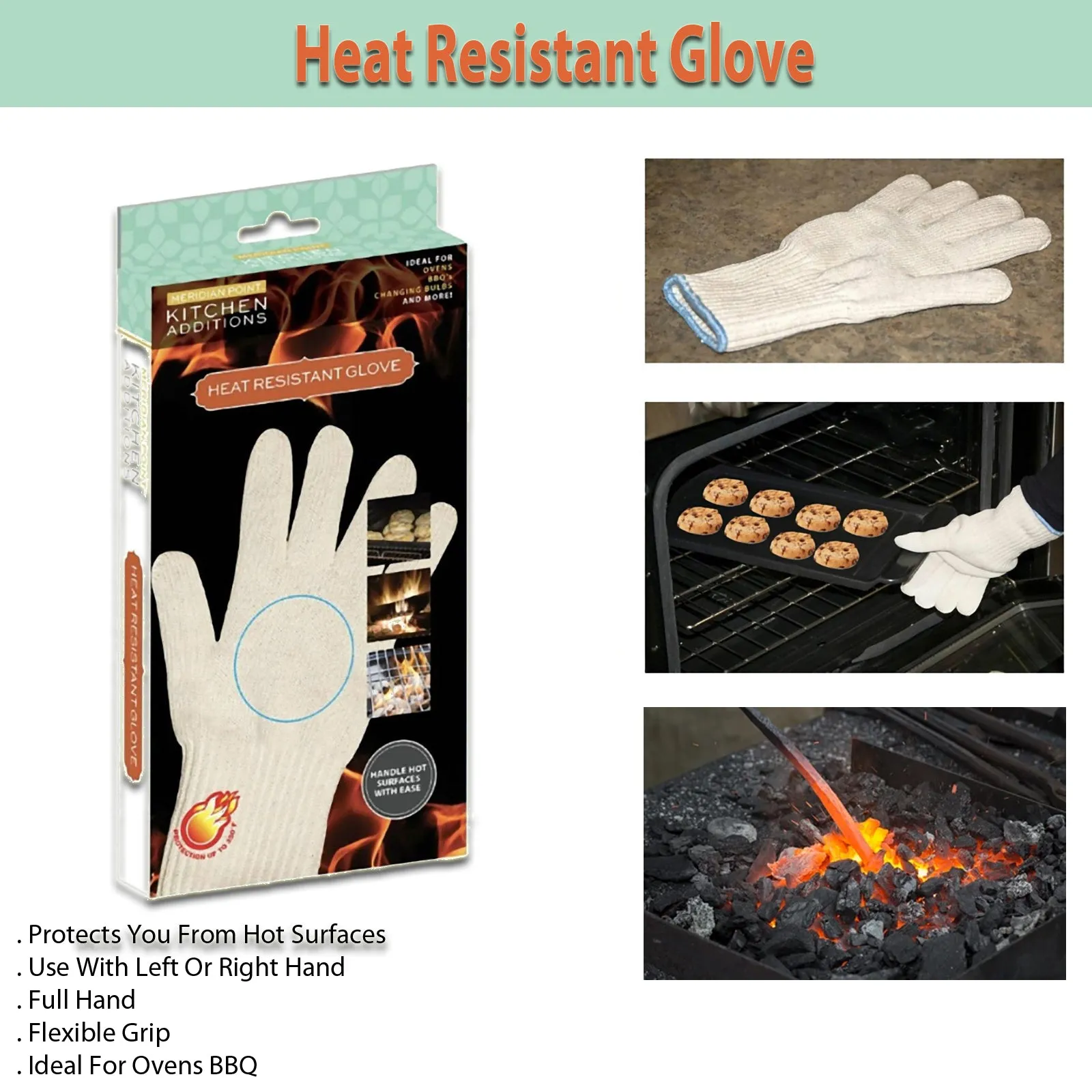 Heat Resistant Gloves - Safeguard Your Hands While Cooking and Baking