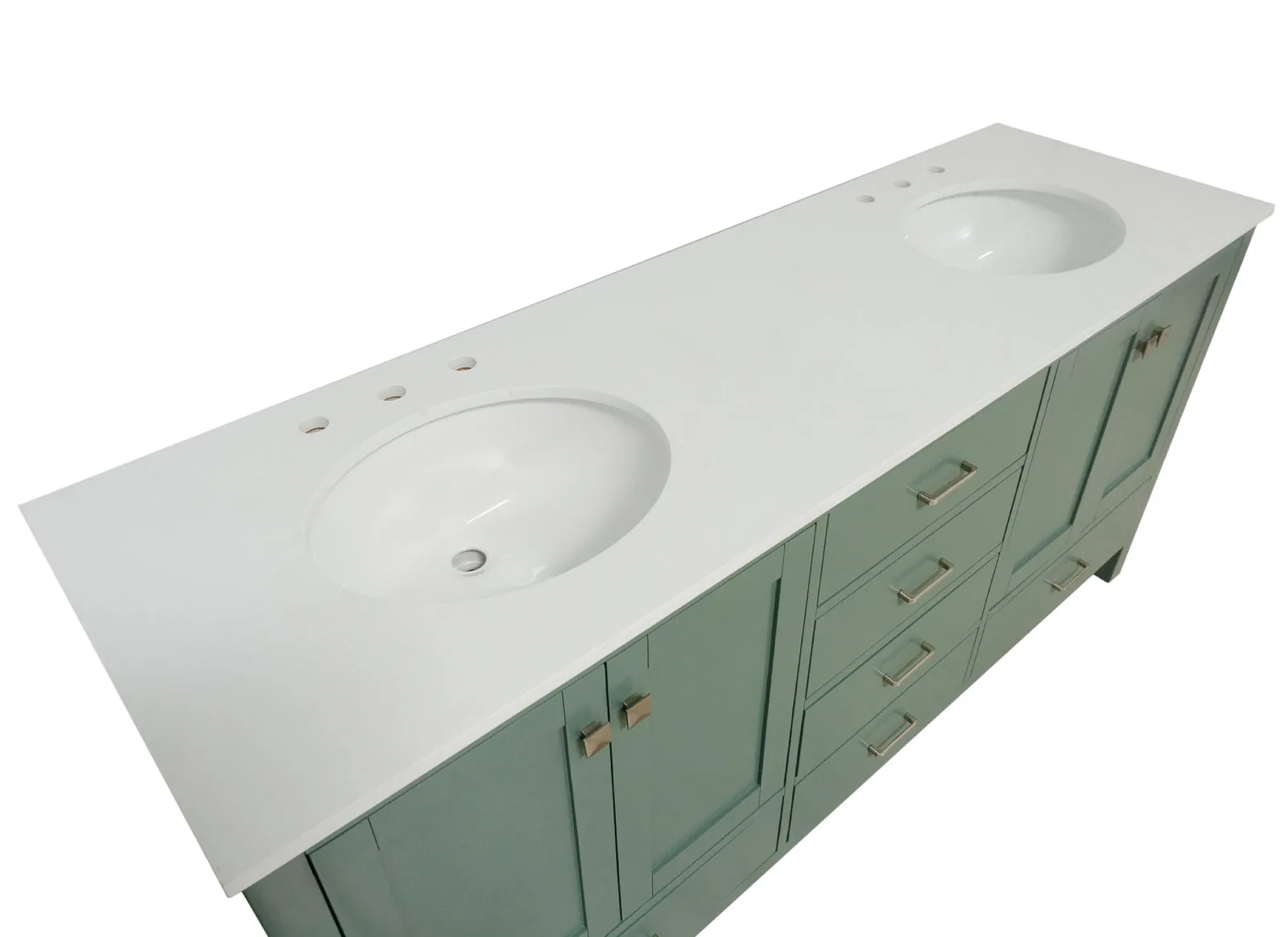 Horizon 72-inch Double Vanity with Engineered White Top