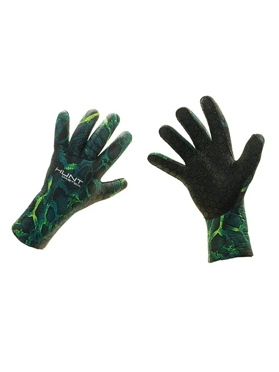 Huntmaster Burnum Neoprene 3.5mm Gloves Camo Series