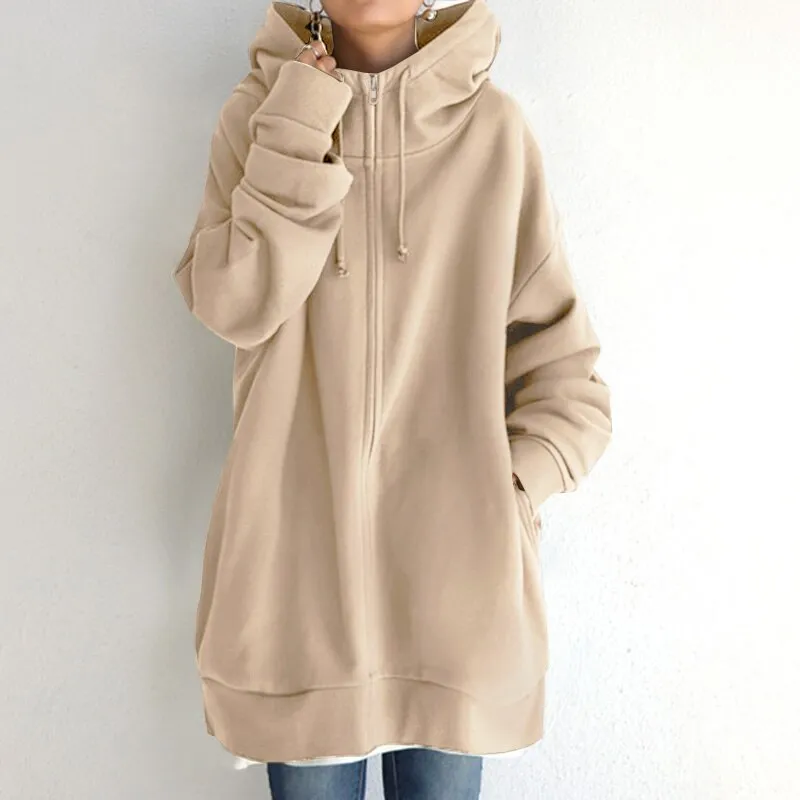 Ivyshape | Cozy Oversized Winter Hoodie