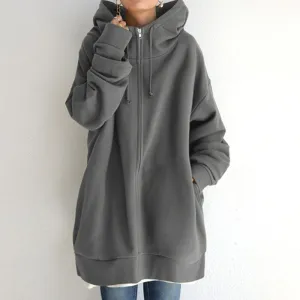 Ivyshape | Cozy Oversized Winter Hoodie