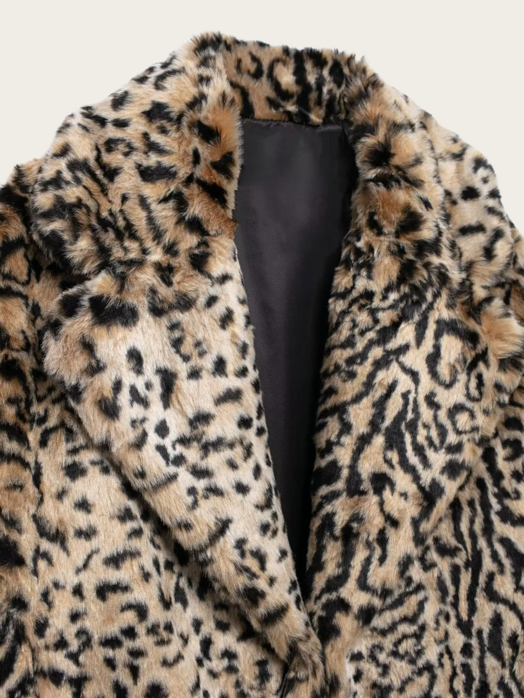 Kate Leopard Print Faux Fur Coat