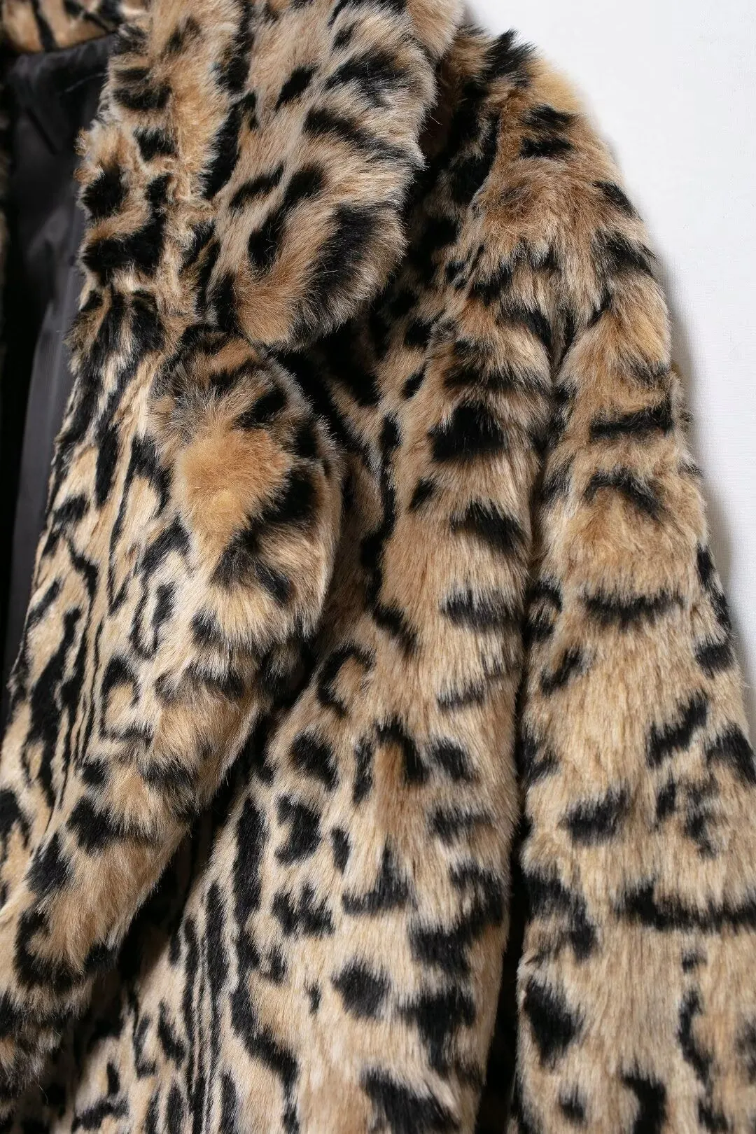 Kate Leopard Print Faux Fur Coat