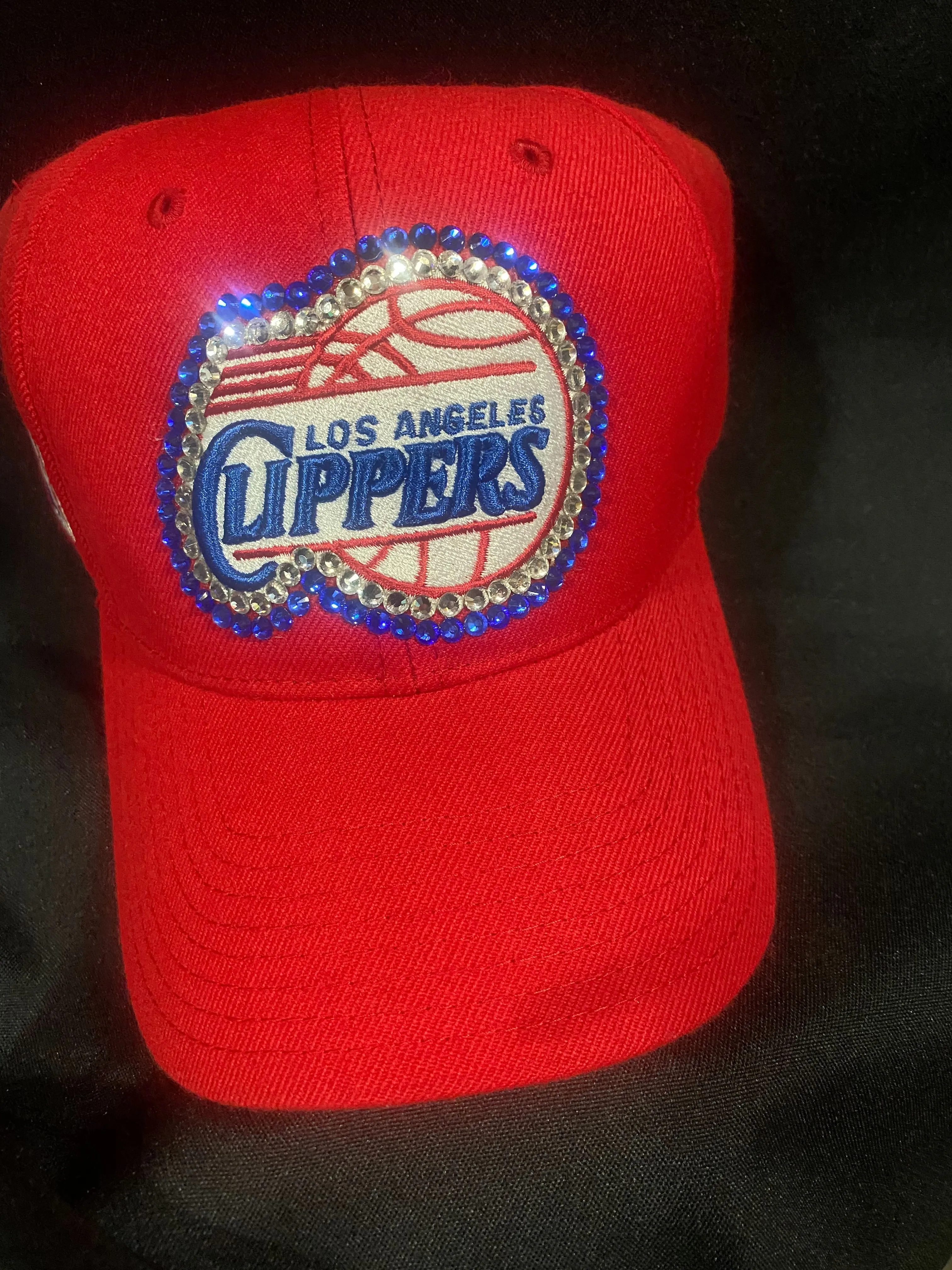 Los Angeles Clippers NBA Team Bedazzled Adjustable Hat