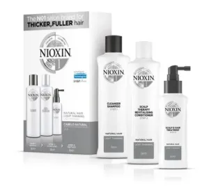 Natural Hair Light Tuning Thicker Fuller Therapy System 1 3 Products - Nioxin