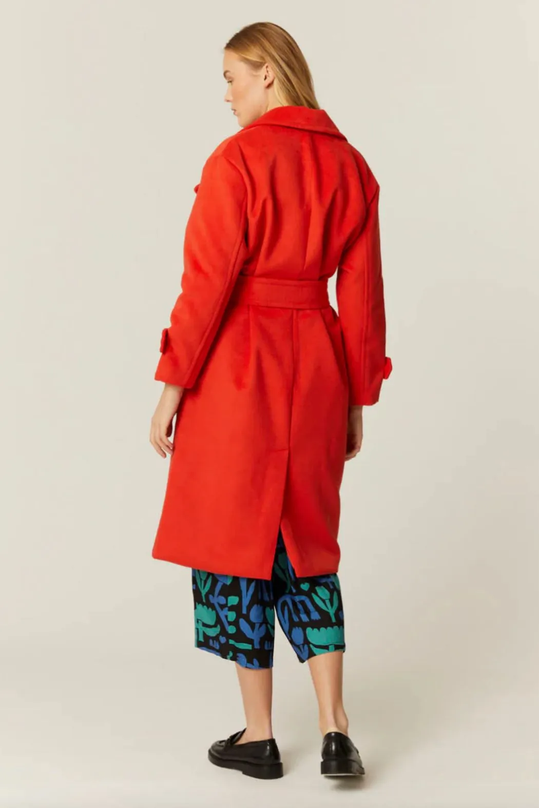 Pepaloves Abrigo Cruzado Coat - Rojo