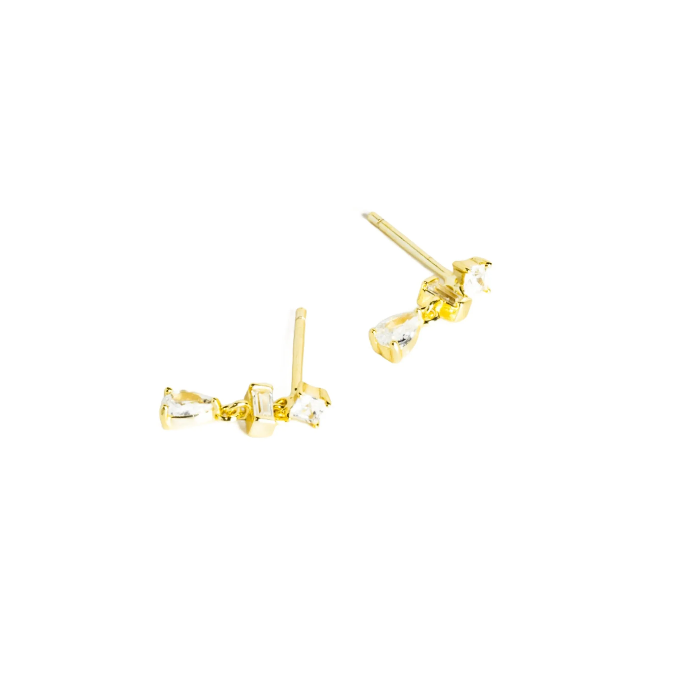 Petra Drop Earrings Vermeil