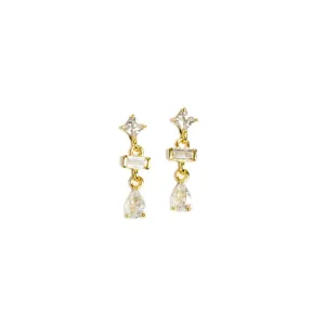 Petra Drop Earrings Vermeil