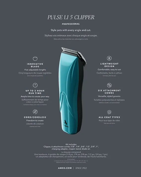 Pulse Li 5 Adjustable Blade Clipper