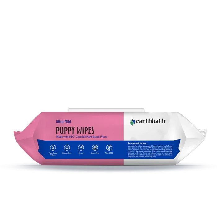 Puppy Wipes Earthbath Wild Cherry - 100's