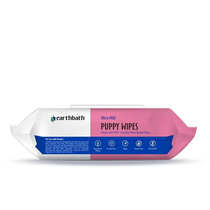 Puppy Wipes Earthbath Wild Cherry - 100's