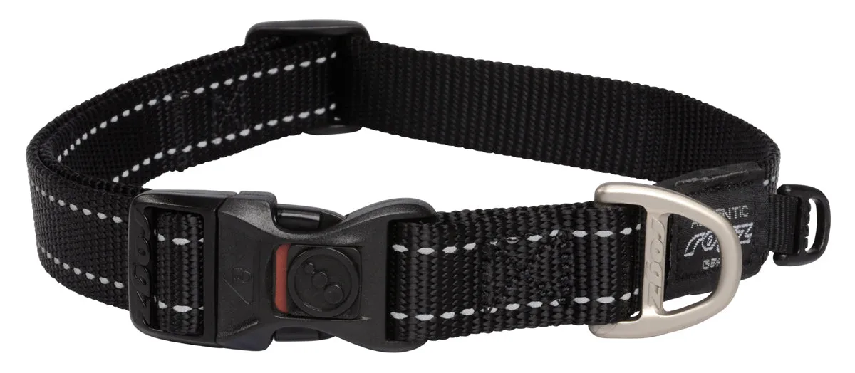 Rogz Classic Reflective Collars Black