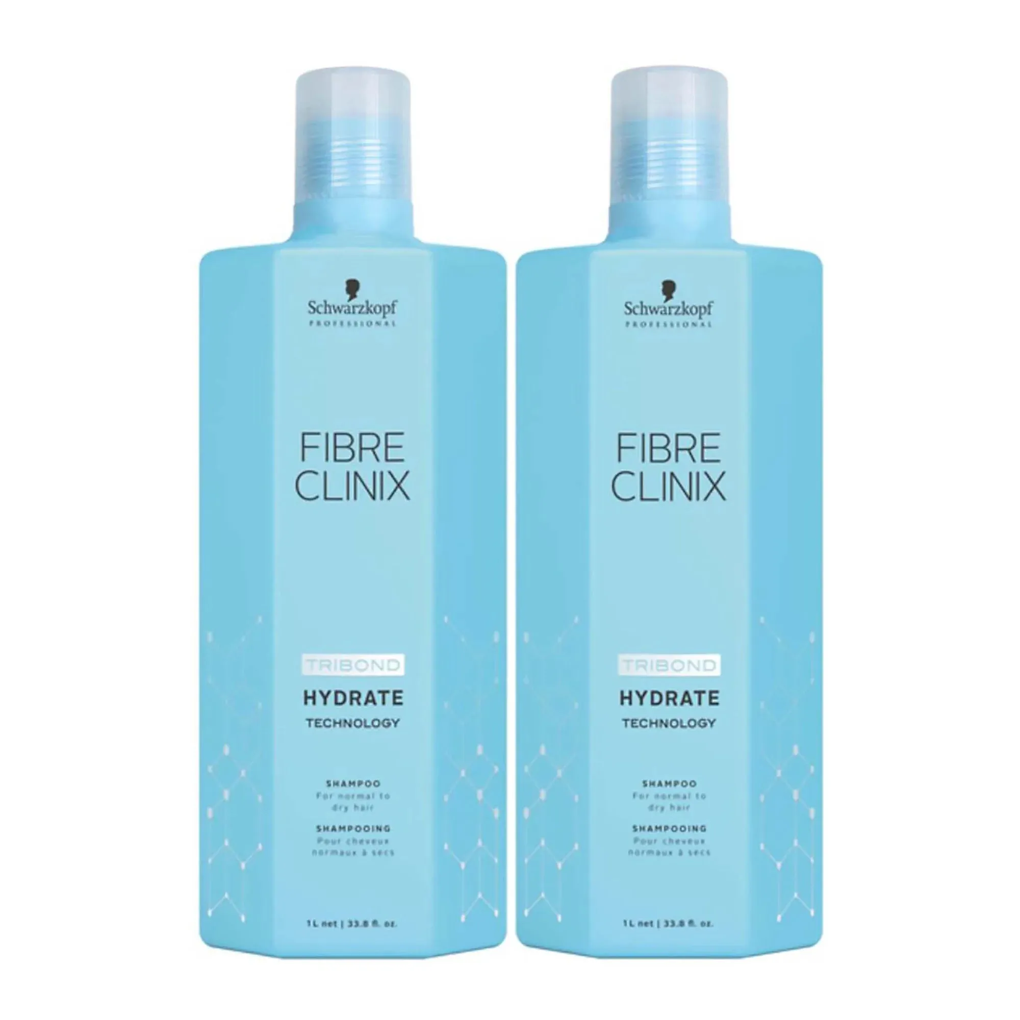 Schwarzkopf Professional Fibre Clinix Hydrate Shampoo and Conditioner Duo - 33oz