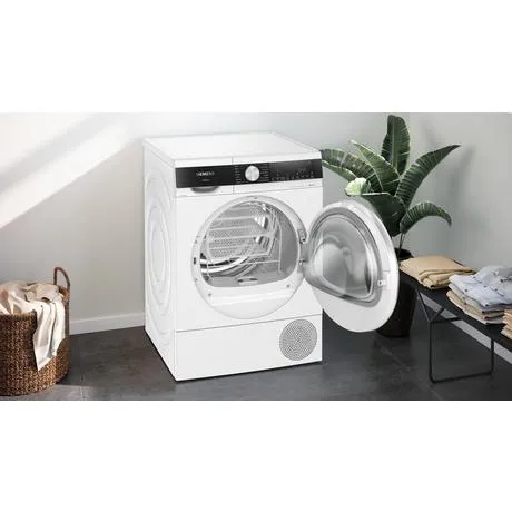 Siemens WQ45G2D2GB iQ500 9kg Heat Pump Condenser Tumble Dryer White