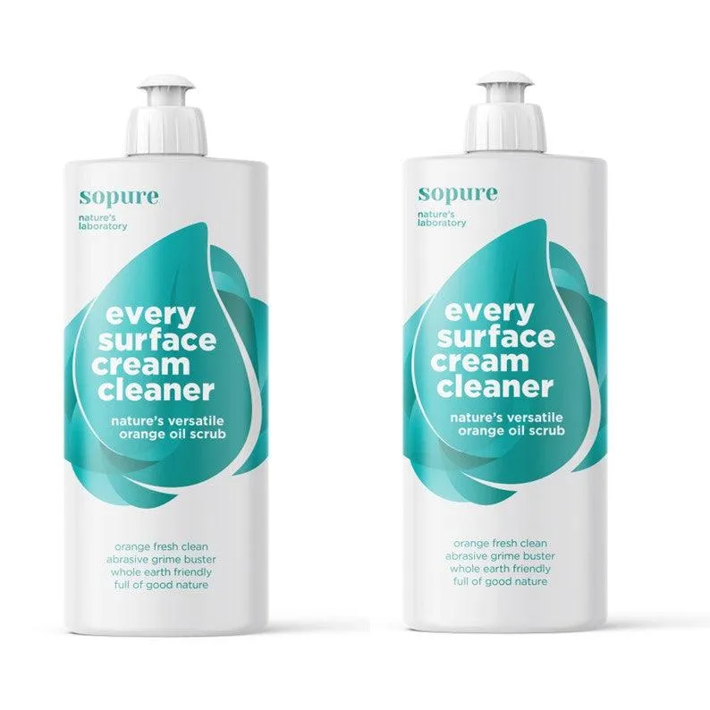 SoPure Every Surface Cream Cleaner 500ml (2 PACK)