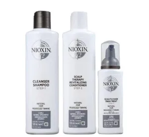 System 2 Natural Hair Advanced Tuning Scalp Therapy Treatment 3 Prod. - Nioxin