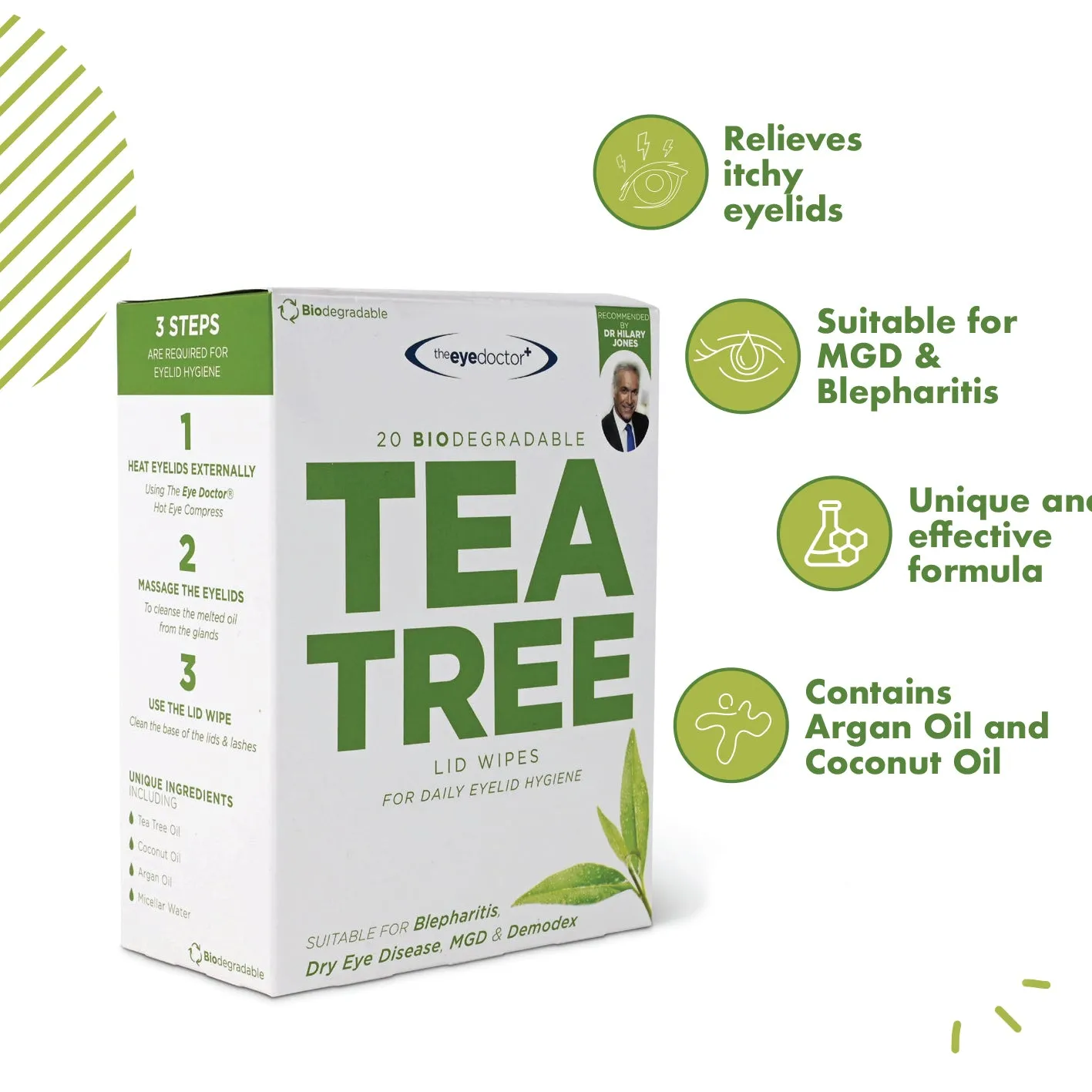 Tea Tree Oil Eyelid Wipes